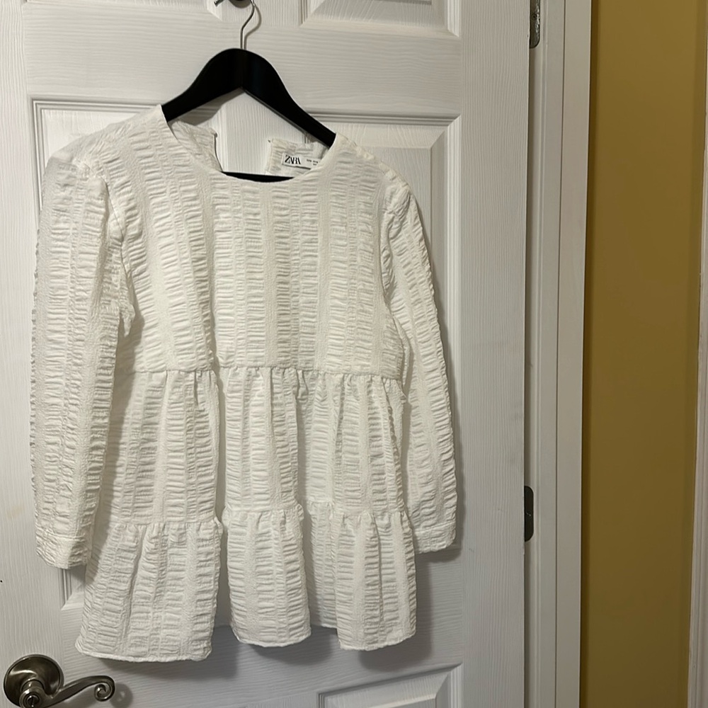 Zara white smock
